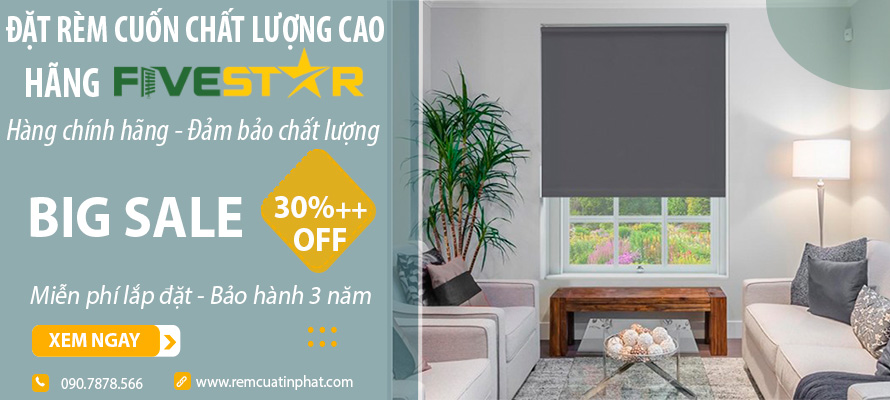 Rèm cuốn lưới cản nắng 80% thiết kế đẹp giá rẻ