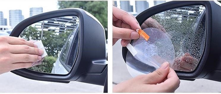 Miếng dán chống nước trên gương ô tô có thực sự hiệu quả?